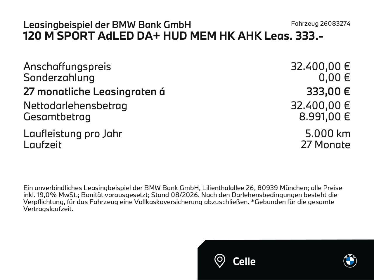 BMW 1 Series M SPORT AdLED DA+ HUD MEM HK AHK Leas. 333.-, миниатюра 2