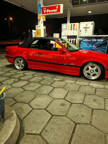 BMW E36 328 Cabrio Individual rot Gpower Oz Fu...