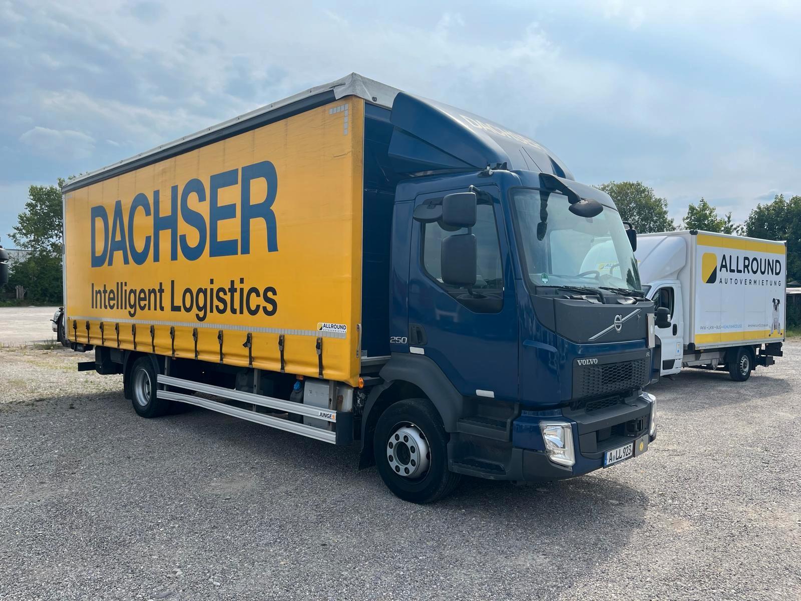 Volvo FL250 Pritsche / Plane / LBW / Dachser