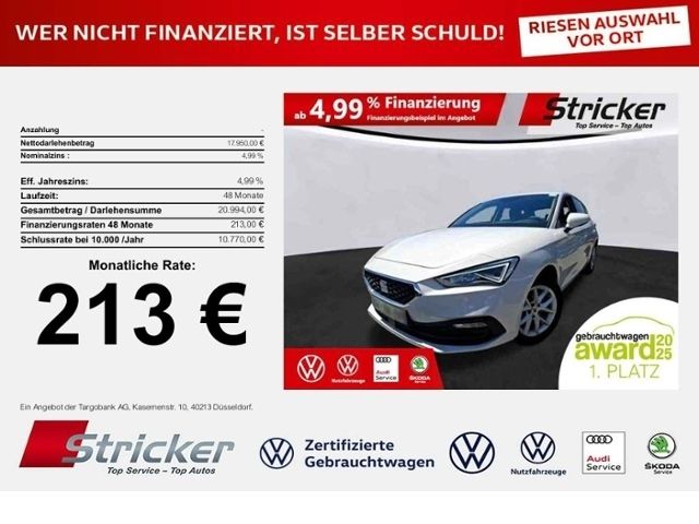 Seat Leon Style 1.0eTSI DSG 213,-ohne Anzahlung Navi