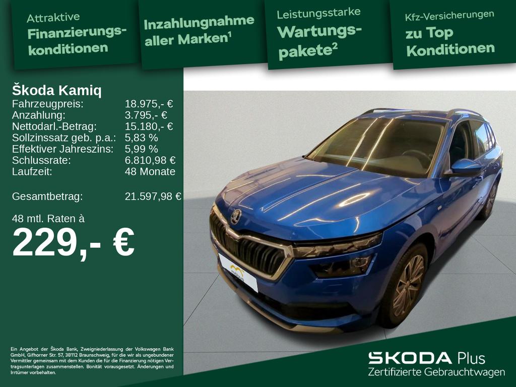 Skoda Kamiq 2022 г. Синий, пробег 38082 км