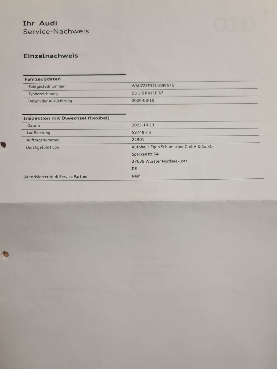 Fahrzeugabbildung Audi Q3 35 TFSI advanced / LED / AHK / KAMERA