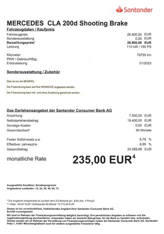 Fahrzeugabbildung Mercedes-Benz CLA 200 d Shooting Brake >AUT/NAVI/SHZ/PDC<