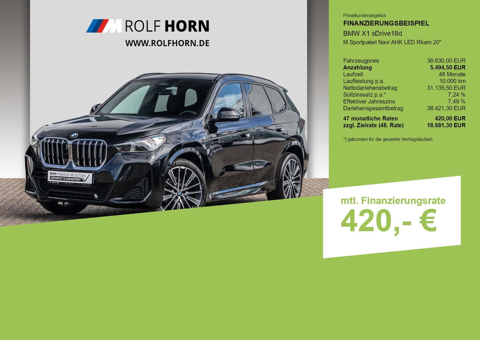 BMW X1 sDrive18d M Sportpaket Navi AHK LED Rkam 20 foto 3