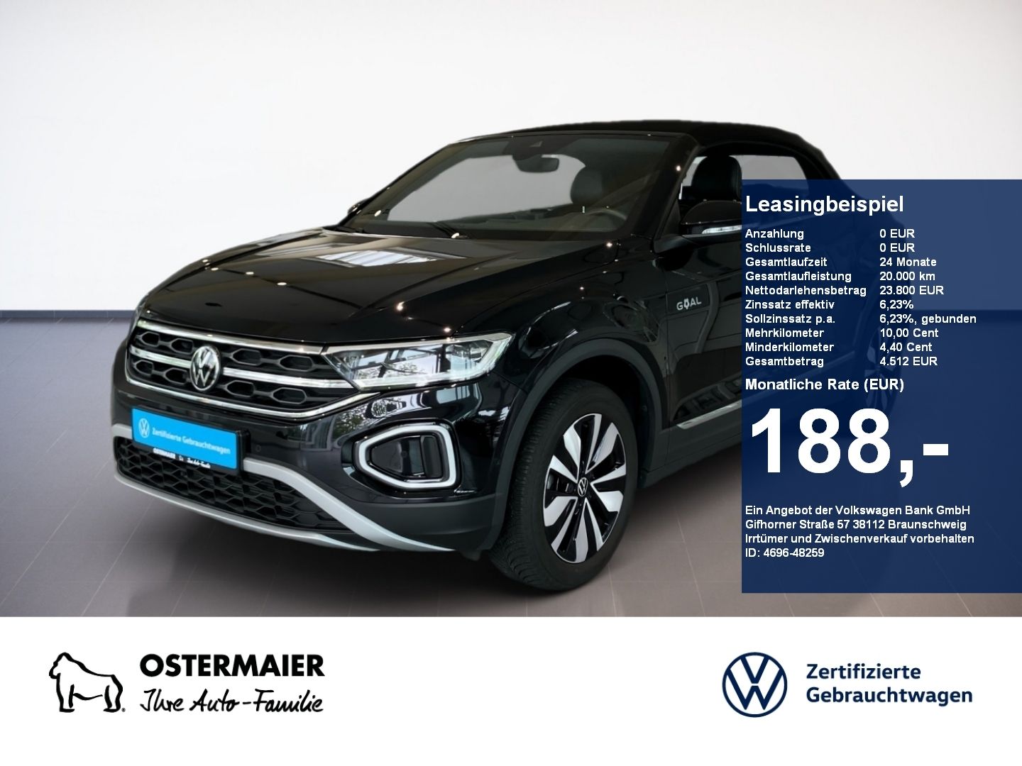 Volkswagen T-Roc Cabriolet GOAL 1.0TSI 116PS NP.41 NAVI.SHZ
