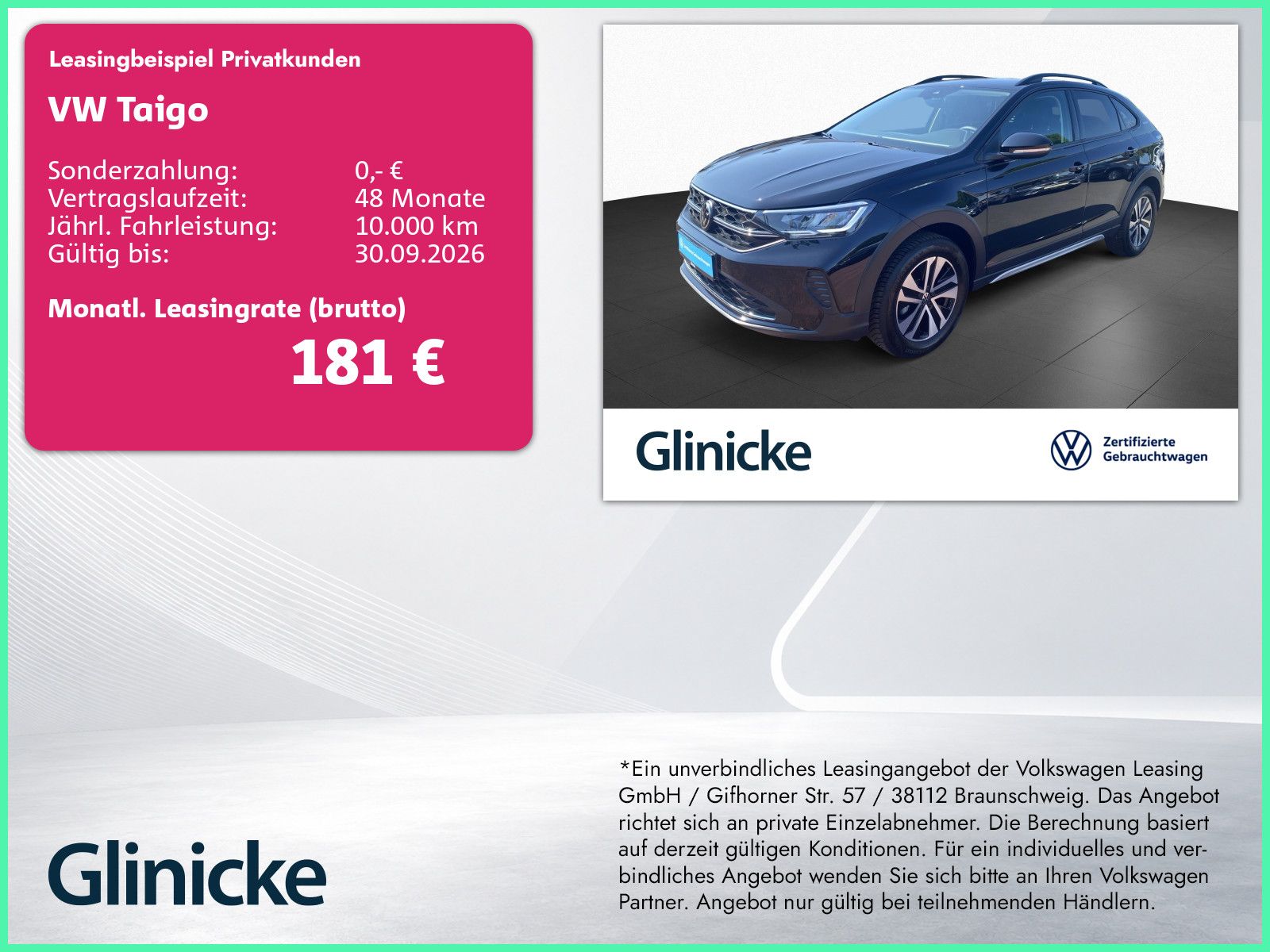 Volkswagen Taigo 1.0 TSI Energy Klima LED App-Connect Sitzh