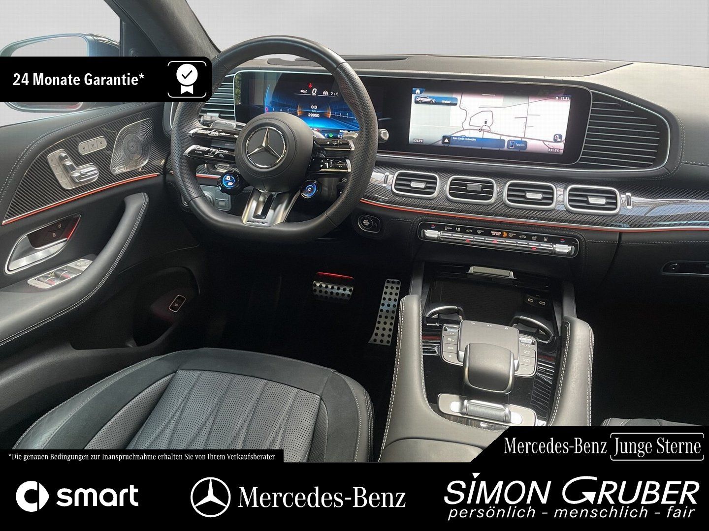 Fahrzeugabbildung Mercedes-Benz GLE 63 S Coupé AMG ActiveRide HUD Night Standhzg