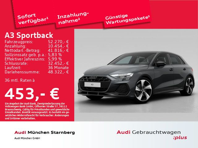 Audi A3 Sportback S line 35 TFSI MatrixLED Pano Navi