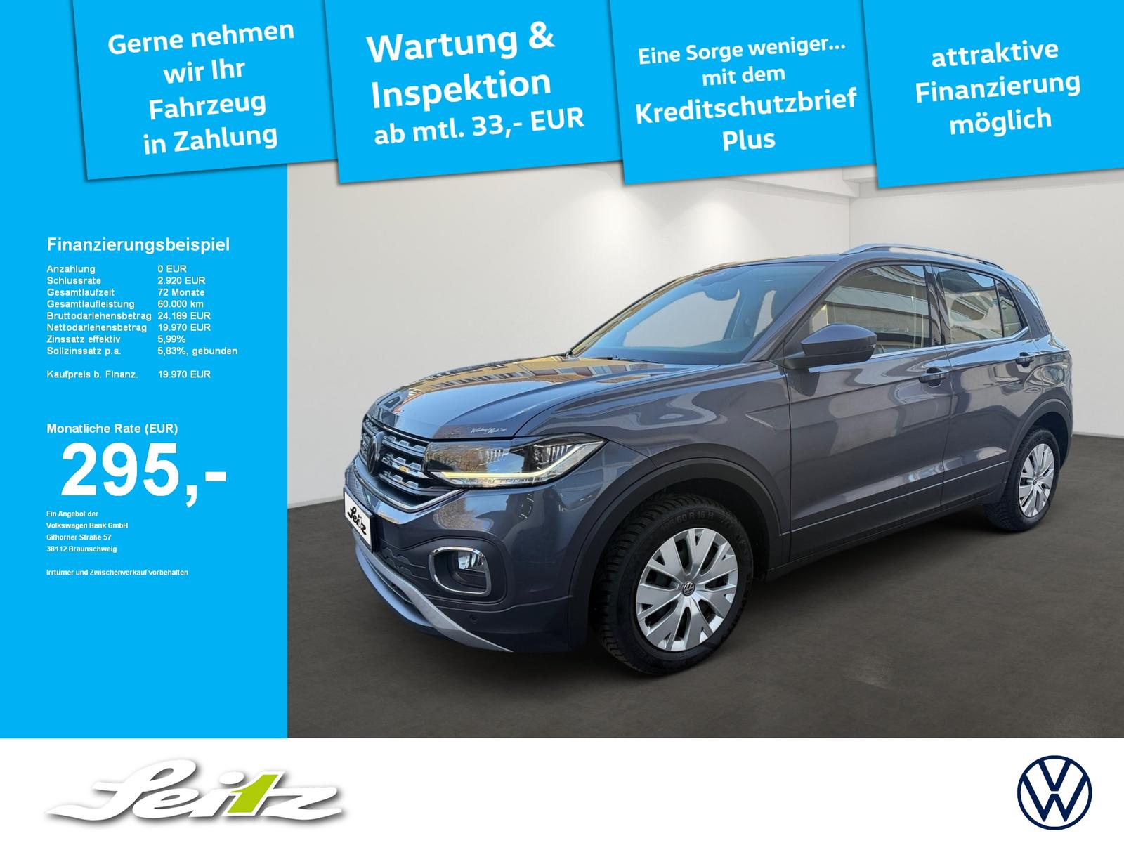 Volkswagen T-Cross Style 1.0 TSI Style LED. Einparkhilfe. N