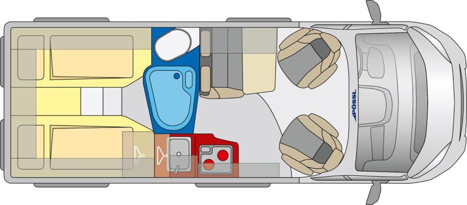 Fahrzeugabbildung Pössl Roadstar 600 L Citroen 130 PS Markise, Sat + TV