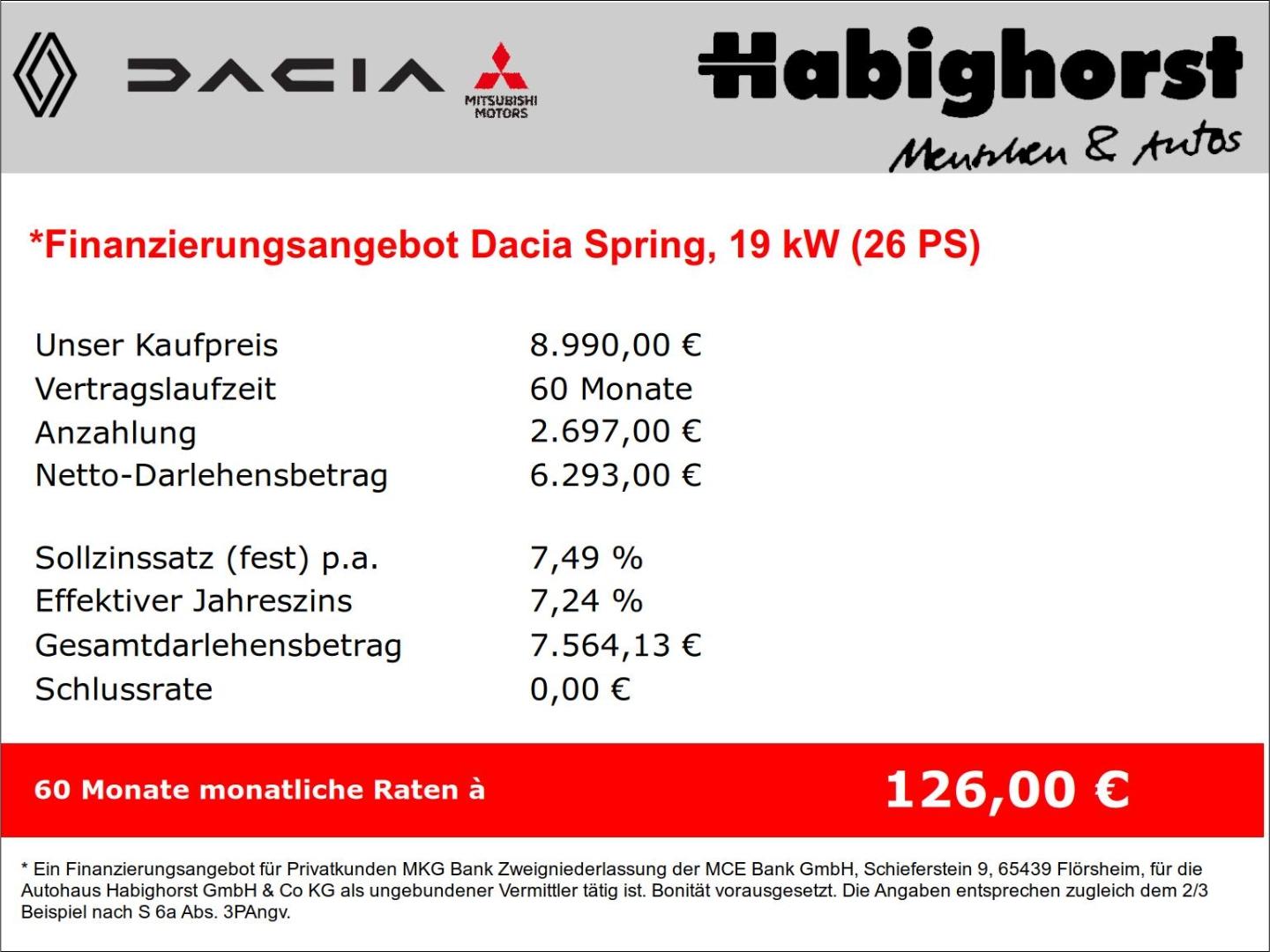 Dacia Spring Electric Comfort PlusNavi  Rückfahrkam.