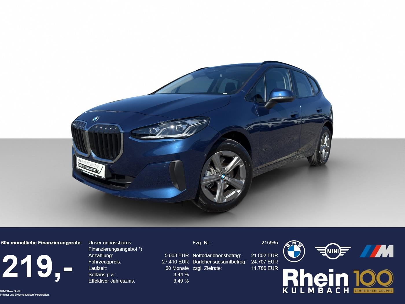 BMW 220i Active Tourer Navi AdapLED AHK Park Asisst