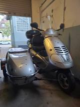Piaggio  Hexagon 125 mit Beiwagen Sqiure Krüger PV 1 - Motorrad mit Beiwagen