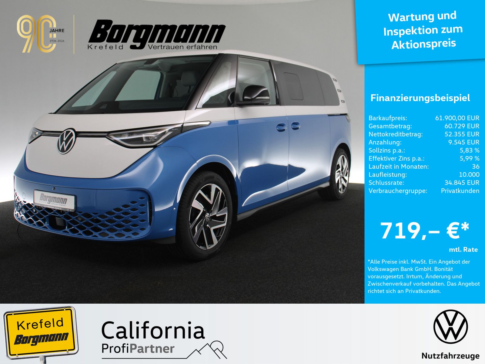 Volkswagen ID.Buzz Pro LR HV-Batterie 86 kWh AHK 7-SITZER