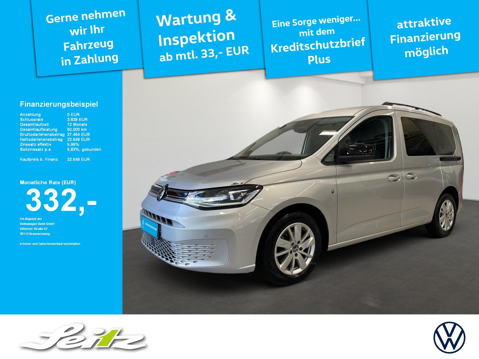 Volkswagen Caddy 2.0 TDI KR Life *LED*PDC*NAVI*SITZH*