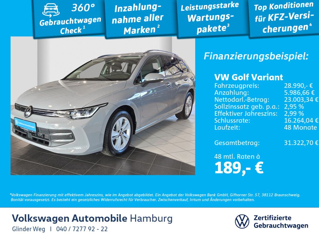 Golf VIII Variant 1.5 eTSI Life DSG Ganzjahresre