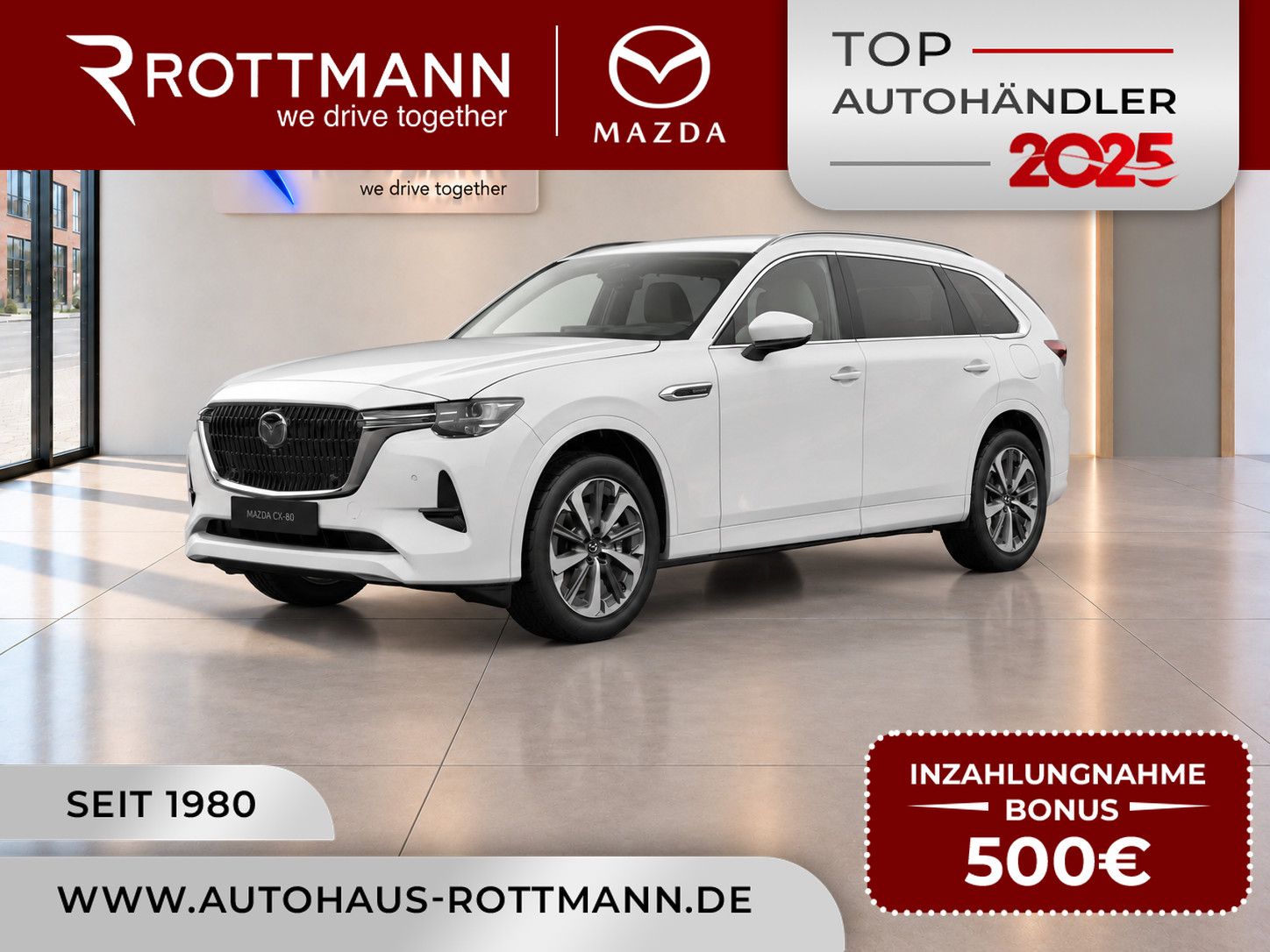 Mazda CX-80 D 254ps Aut. AWD Takumi Plus Leder-W Panor