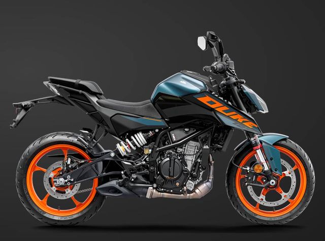 KTM 125 Duke blue 2024 + Quickshifter + KZH klein