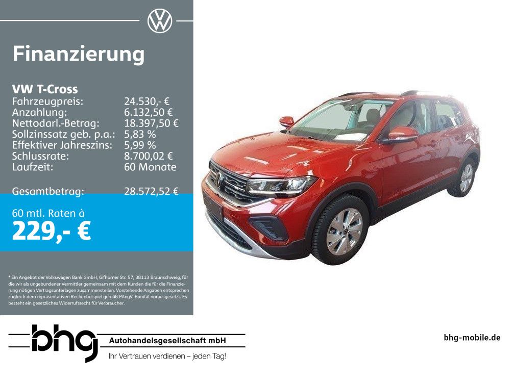 Volkswagen T-Cross Life 1,0 TSI OPF DSG *LED*APP-CONNECT*KL