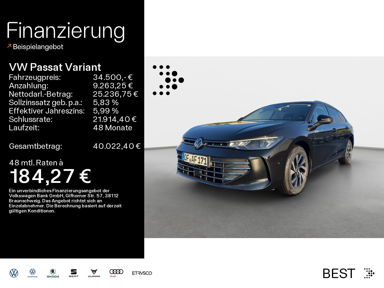 Volkswagen Passat Variant Business TDI 150PS DSG Klima/Navi