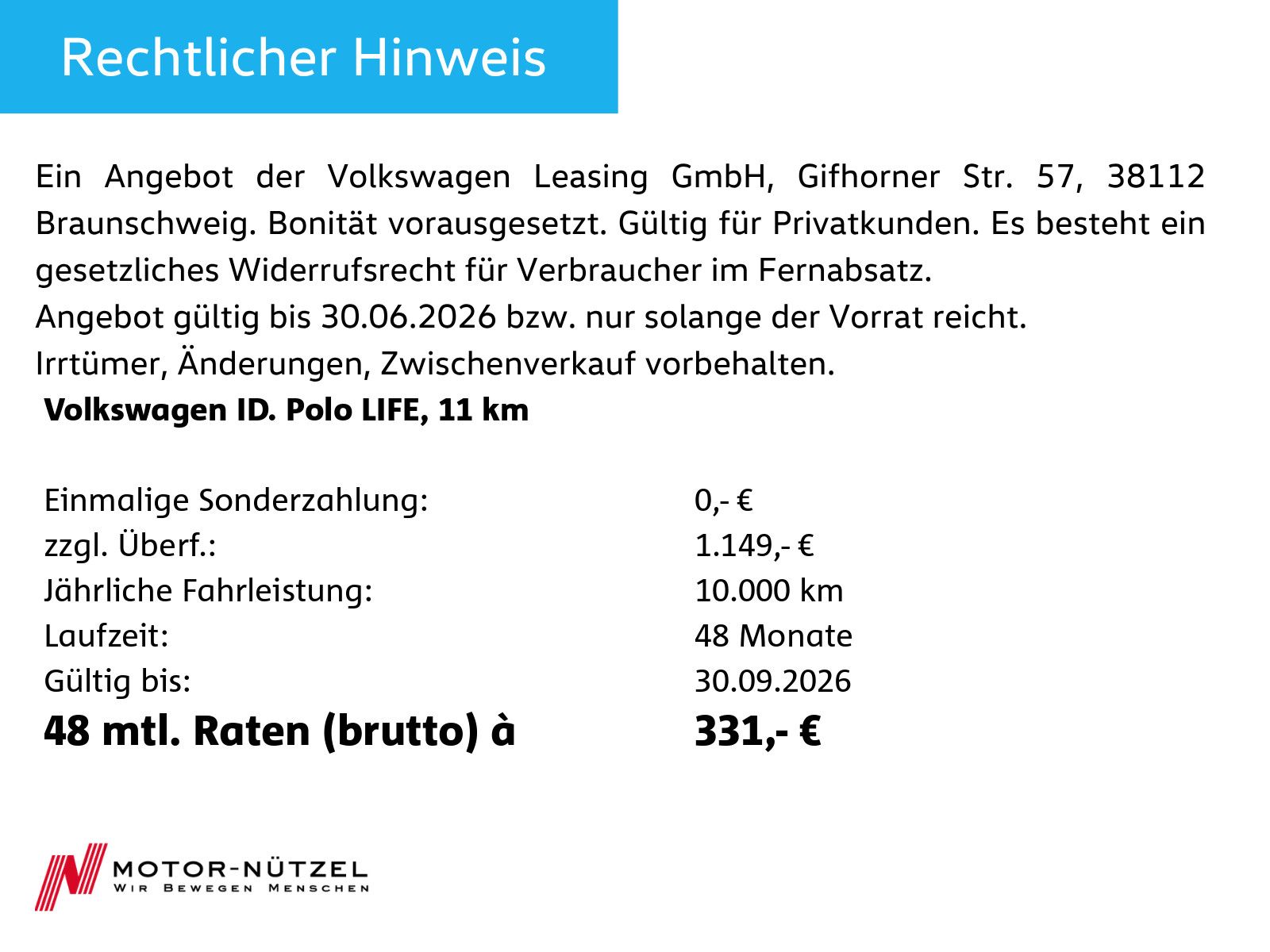 Volkswagen ID.Polo Life 99 kW (135 PS) 37 kWh Navi*Rüfakam* imagem 3