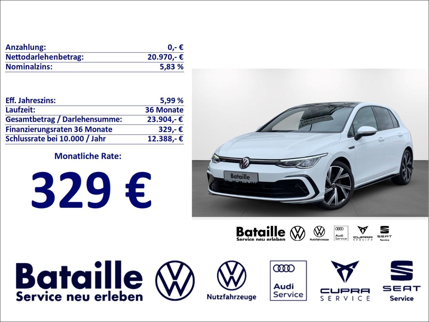 Volkswagen Golf VIII 1.5 TSI R-Line AHK Pano Navi ACC SHZ