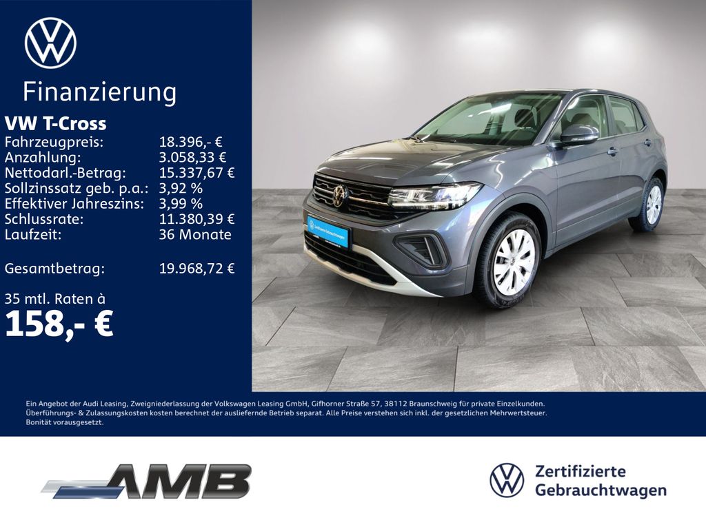 T-Cross 1.0 TSI LED/digi.C/Sitzhzg/bis07.2030Gar