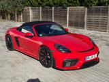 Porsche Boxster 718 Spyder *4.0, 1. Hd., U-Frei, DE Fzg* - Porsche Boxster: Rot, Leder