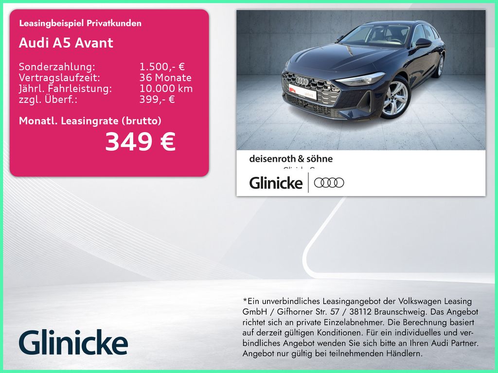 A5 Avant TFSI Nav/ASI/sound/Assist/18"/Business