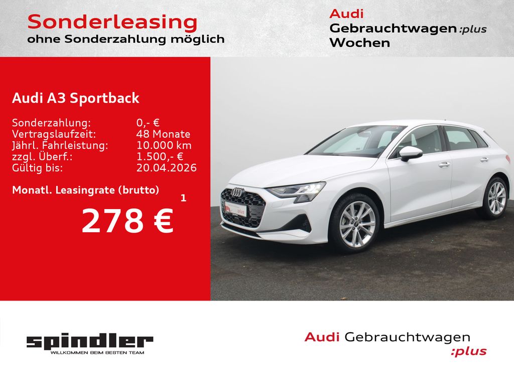 A3 Sportback advanced 35TDI S-tronic / Navi, RFK