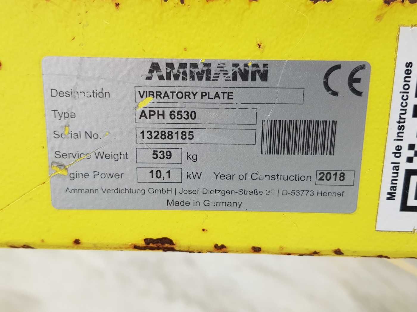 Fahrzeugabbildung Ammann APH 6530 Rüttelplatte / 539kg / 2018 / Diesel