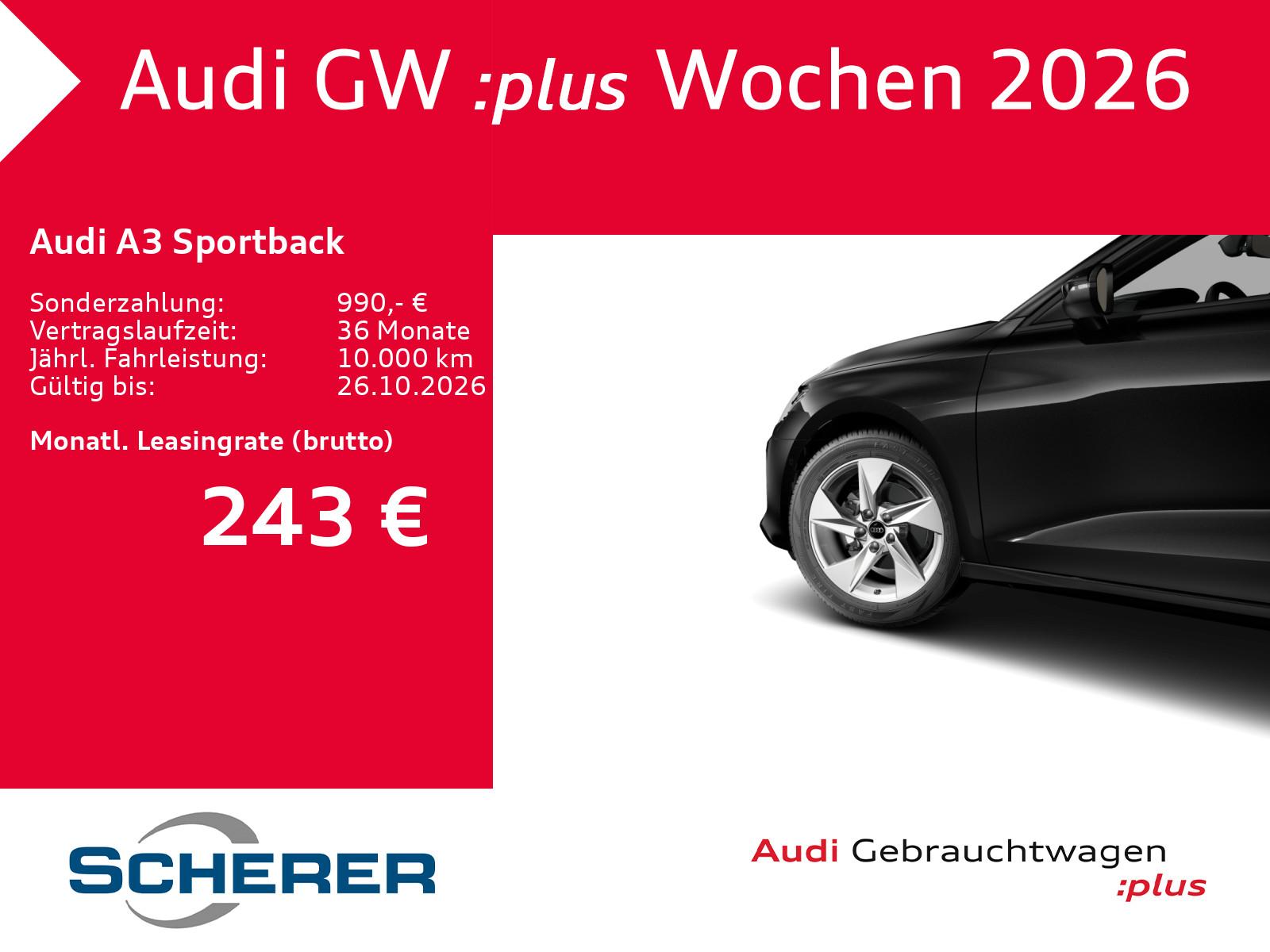 Audi A3 Sportback Advanced TFSI LED NAVI EINPARKHILFE, миниатюра 4