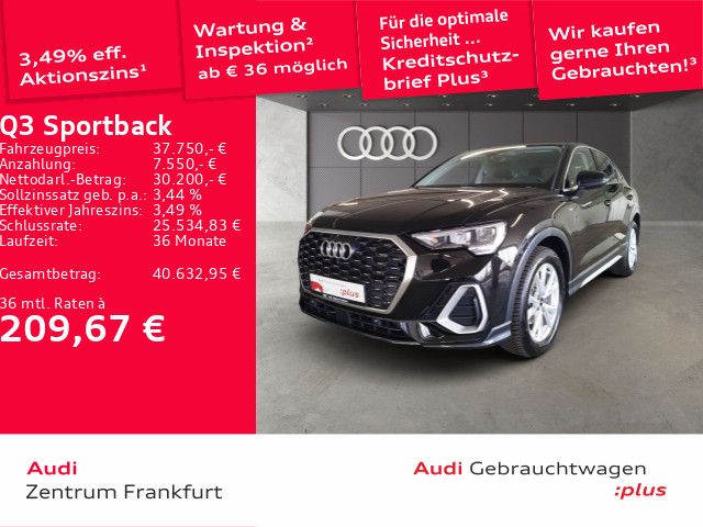 Audi Q3 Sportback 35 TFSI S tronic S line LED PDC Tem