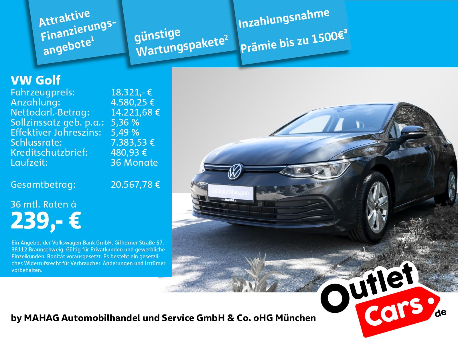 Volkswagen Golf VIII Life 1.5 TSI LED Navi ParkPilot App 6-