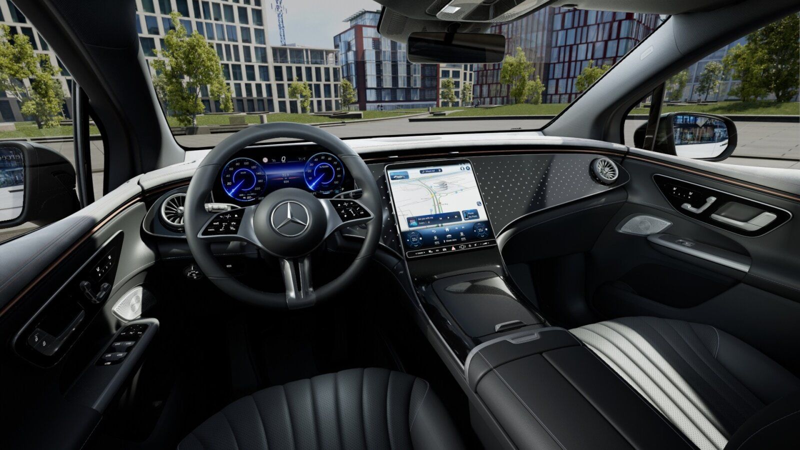 Mercedes-Benz EQE 350 350 4M smaragdgrün AIR Burmester Sitzkli foto 7