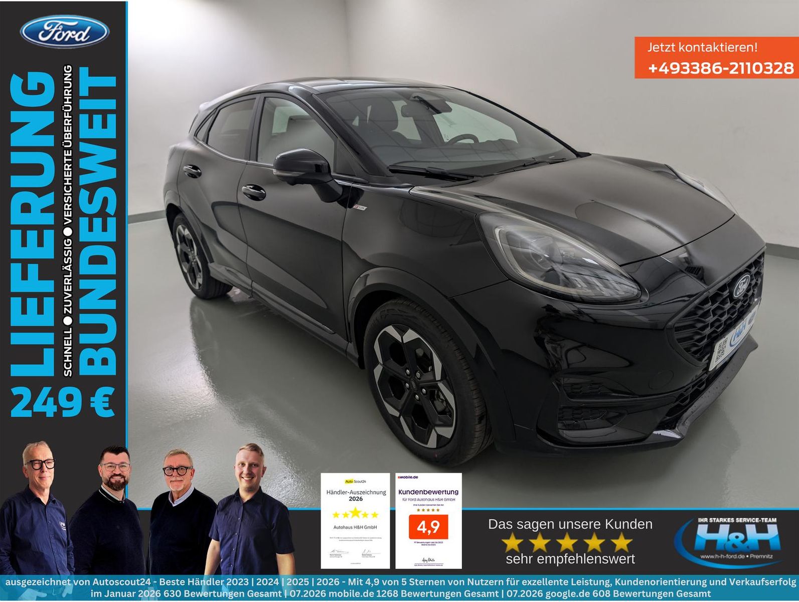Ford Puma 1.0 Aut M-Hybrid ST-Line X Matrix-LED+ACC