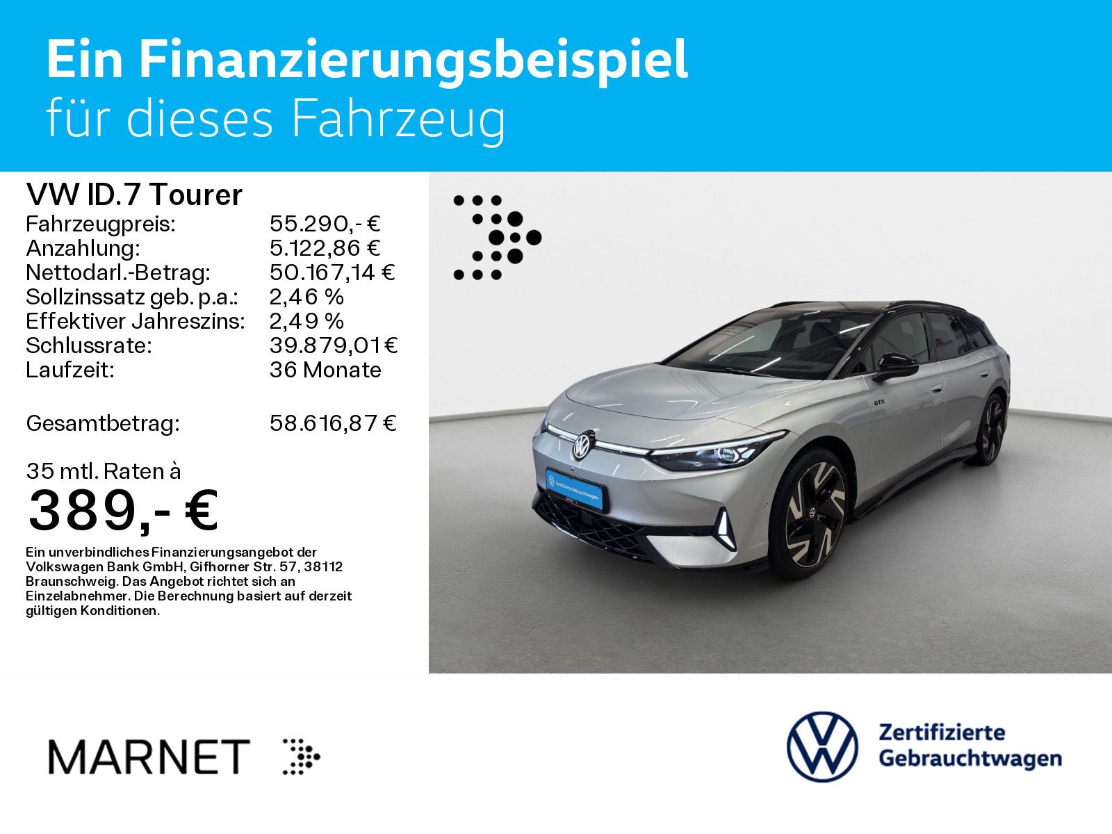 Volkswagen ID.7 Tourer GTX 4Motion Navi Wärmep. IQ-Light IQ foto 2