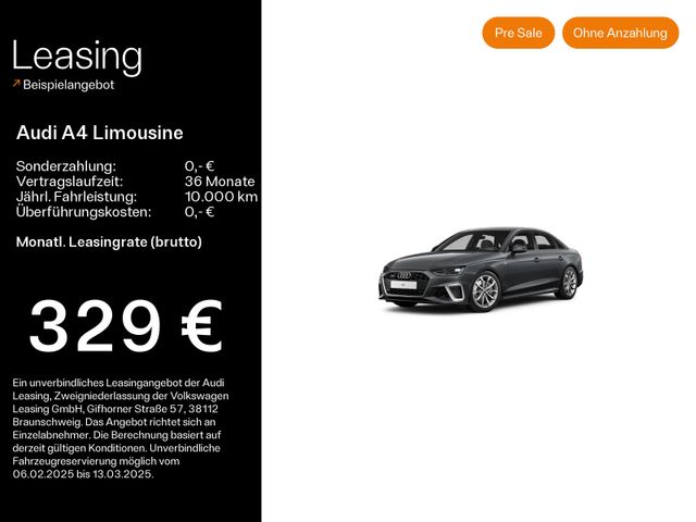 Audi A4 Limousine 45 TFSI S-LINE*LED*VIRTUAL*NAVI-PLU