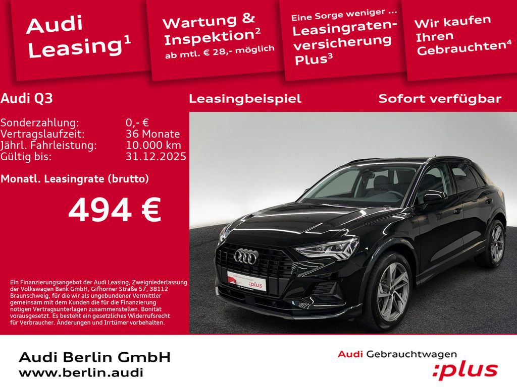 Audi Q3 advanced 35 TFSI S tr. AHK MATRIX NAVI VIRTUA