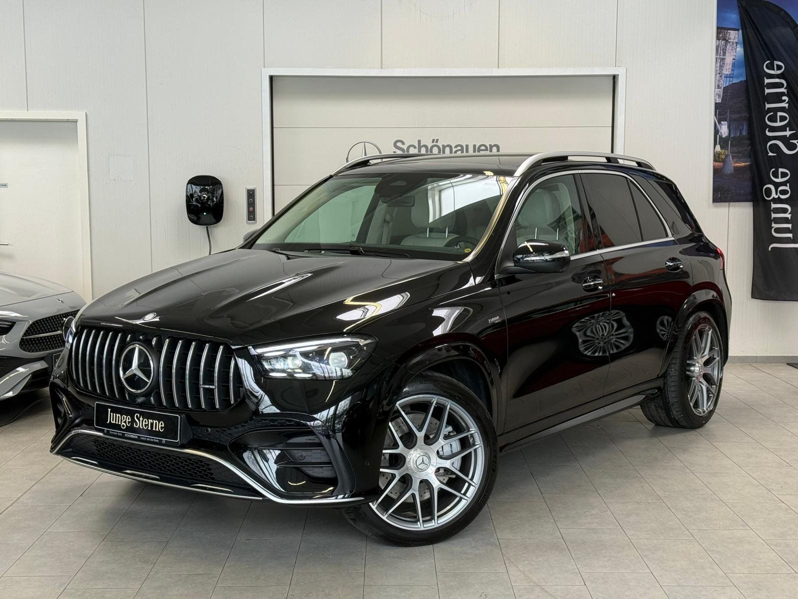 MERCEDES-BENZ GLE 53 4M+ AMG NAPPA BEIGE+AHK+PANO+BURM+STDHZ