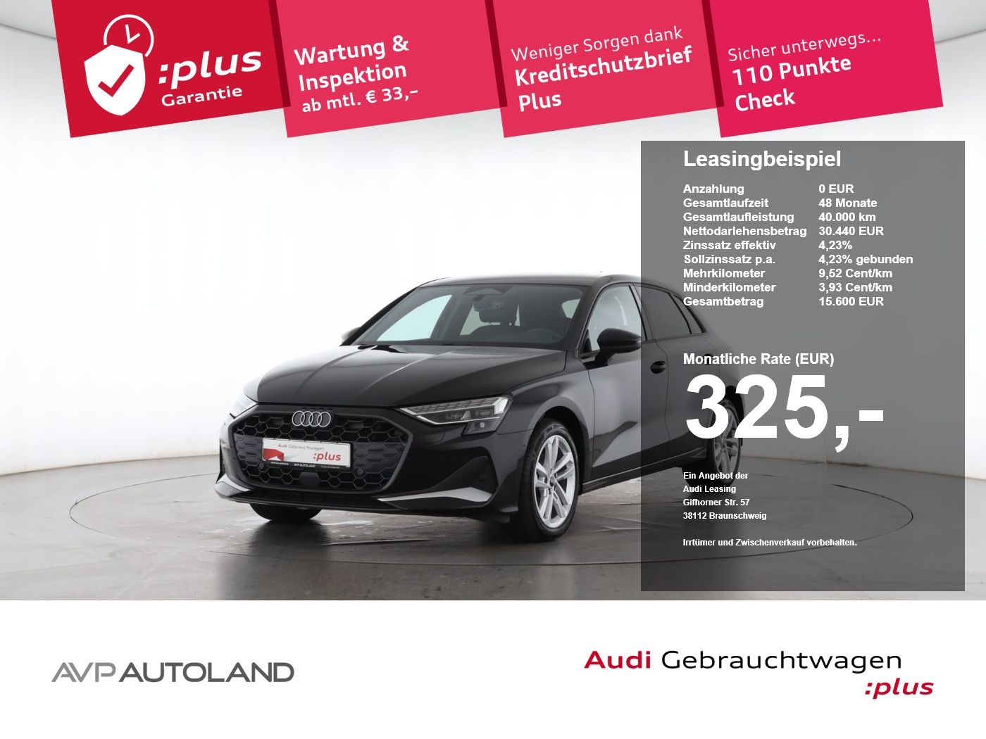 Audi A3 Sportback TFSI advanced | AHK + WKR