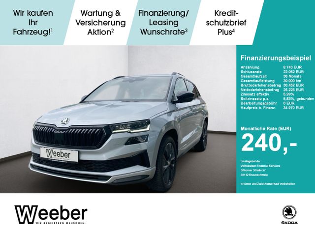 Skoda Karoq 2.0 TSI Sportline 4x4 Navi LED Leder PDC