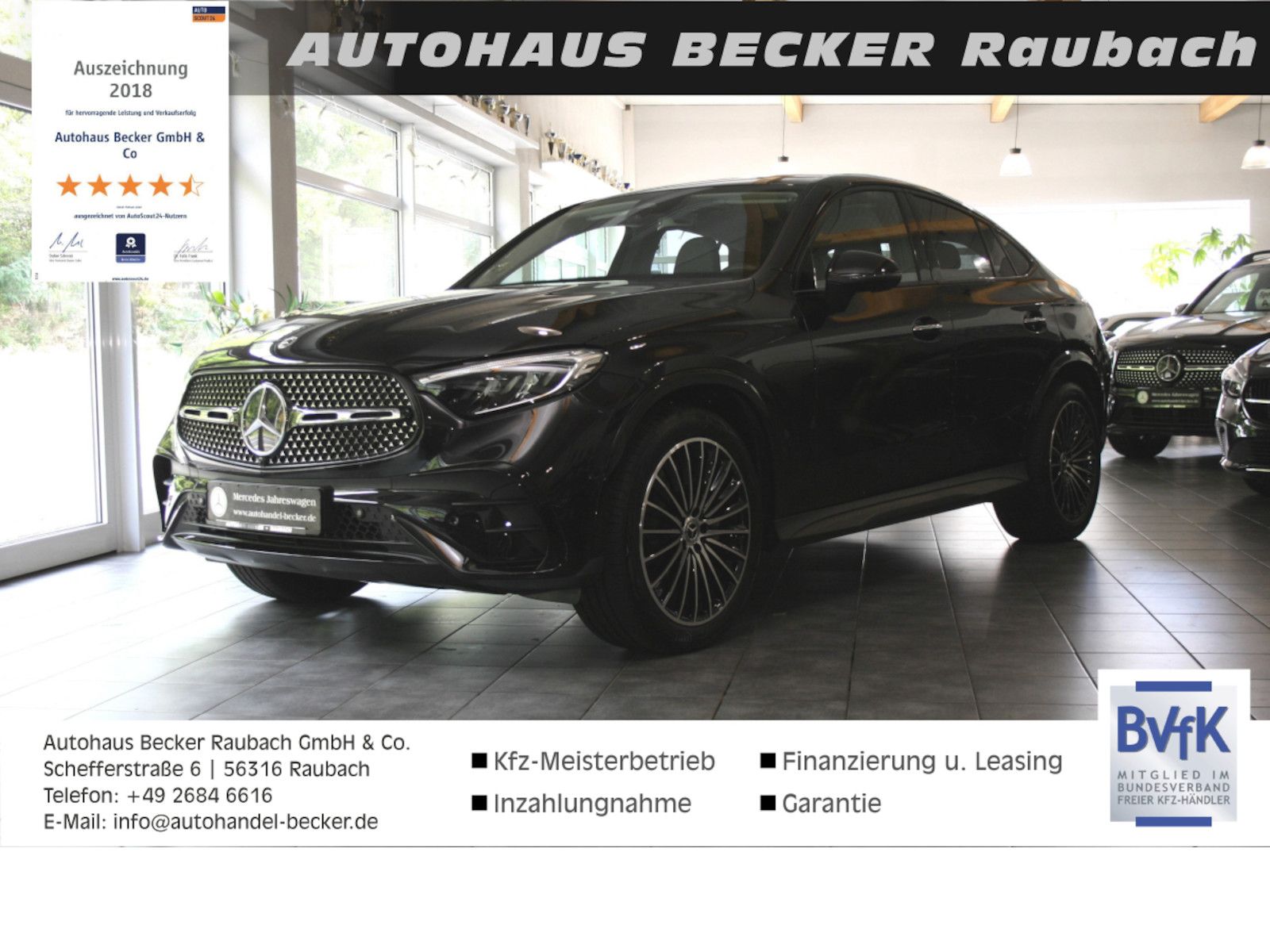 Fahrzeugabbildung Mercedes-Benz GLC 220 d 4M Coupe AMG *Night*20 Zoll*AHK*Totw.