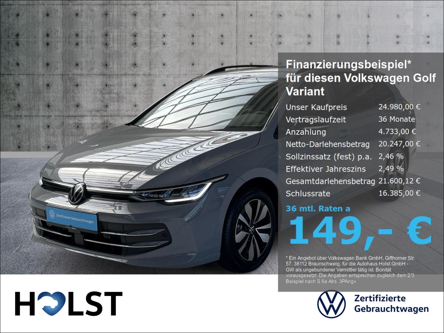Volkswagen Golf Variant VIII 1.5TSI GOAL AHK 360°CAM GJR LE