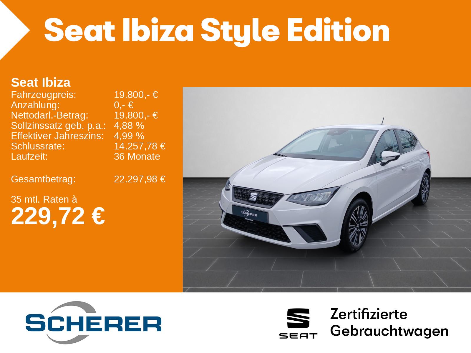 Seat Ibiza Style 1.0 TSI DSG Full Link LED Scheinwerf