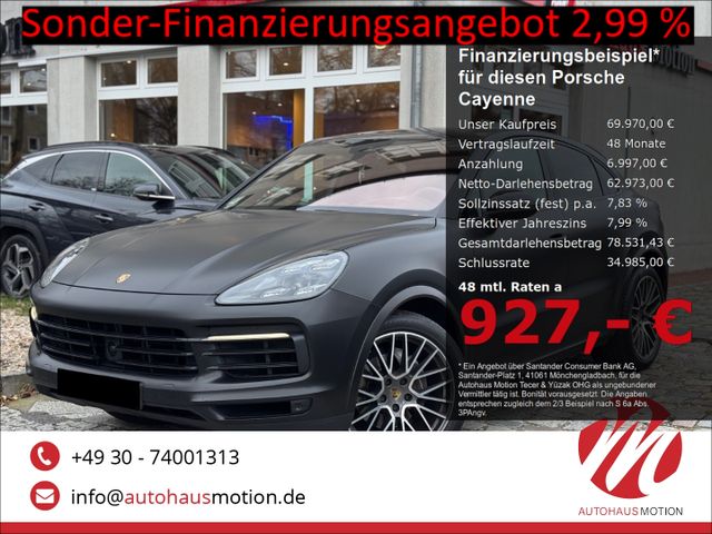 Porsche Cayenne Coupe 21 Spyder Matrix HUD Massage Burme