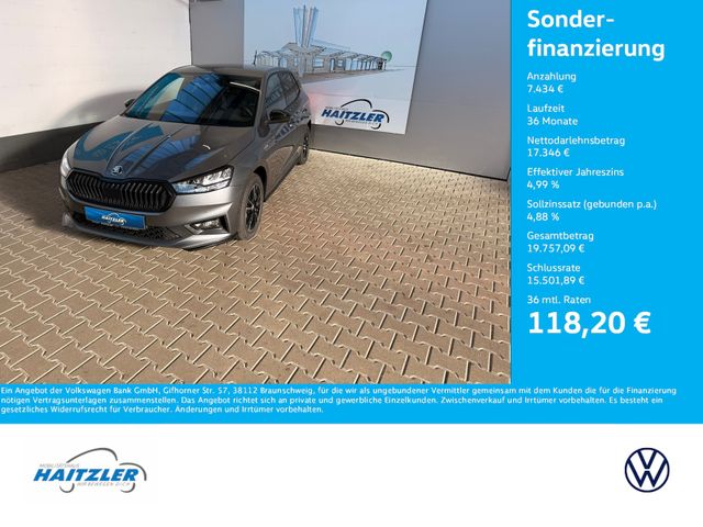 SKODA Fabia 1.0 TSI DSG Monte Carlo LED+Kamera+ACC+ASG