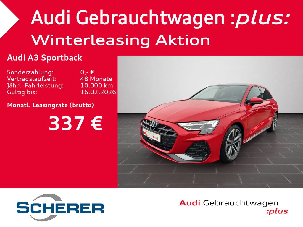 A3 Sportback S line 30 TFSI S tronic PANO AHK NA