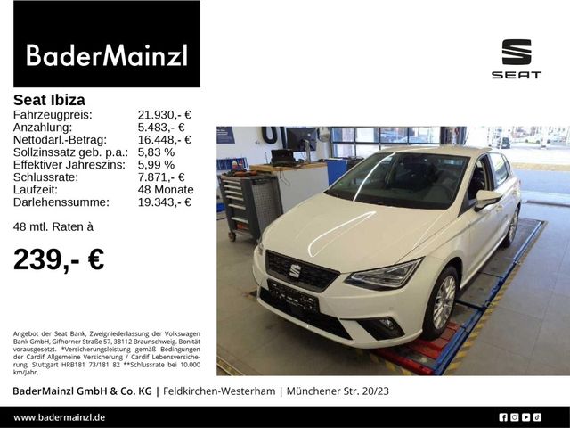 Seat Ibiza 1.0 TSI DSG Style ACC SHZ Kam. Mirror Link