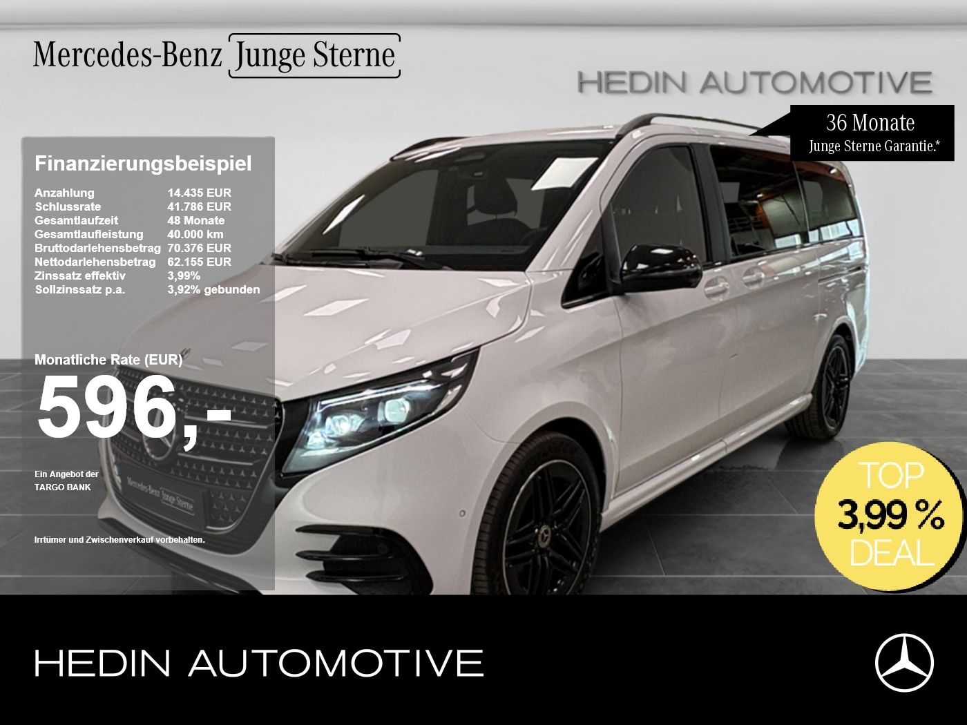 Mercedes-Benz V 300 d AMG Lang AMG NIGHT DISTR STHZ PANO AHK